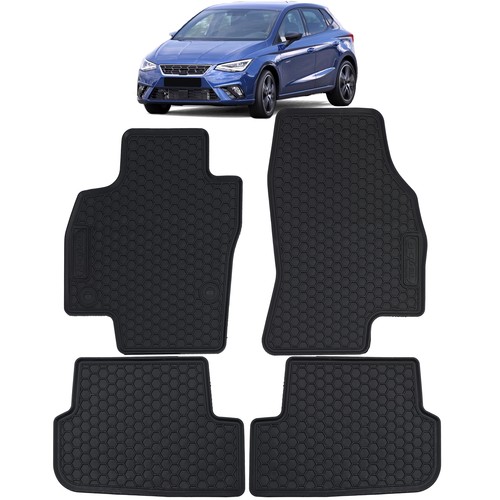 Auto gummi fußmatten - auto, schwarz
