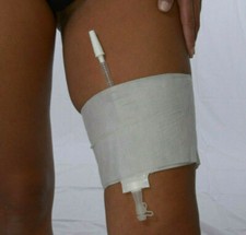 5x Conveen Active Beinbeutel 250 ml mit Befestigungsband, Ablass, PZN 09539479