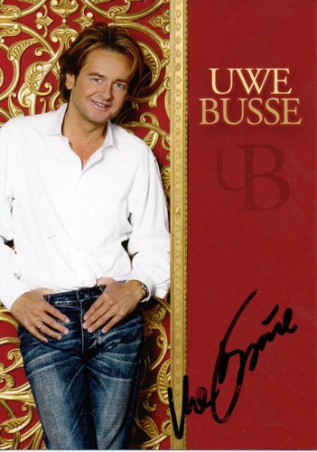 Autogramm uwe busse - autogramm,