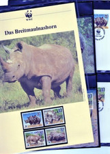 WWF 1987 Swasiland Das Breitmaulnashorn Mi. Nr. 528-31 komplettes Kapitel