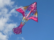 Einleiner Drachen Flugdrachen Koi pink 195cm lang