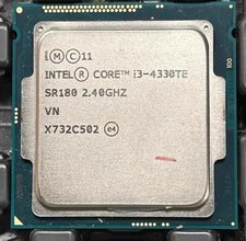 3rd Gen Intel Core i3-4330TE LGA 1150 CPU Processor 4M Cache 2.40 GHz Dual Core