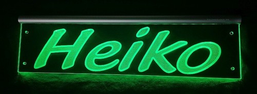 Heiko led namensschild oder - led,