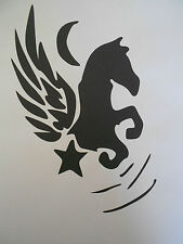 Schablone Pferd mit Flügel