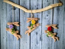 🐰 Handgenähte Stoff-Hasen