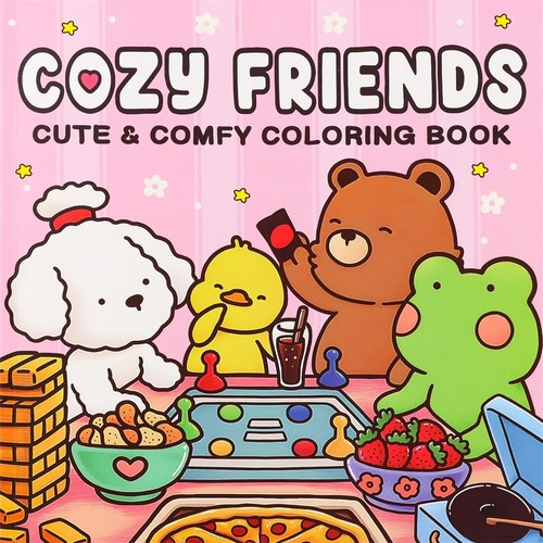Cozy friends coloring book - friends,