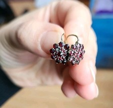 Granat ohrringe gold 585 900