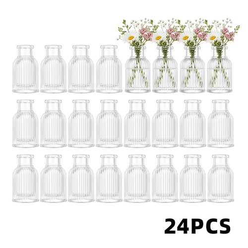 24er set vintage glasvasen - vintage-glasvasen, mit