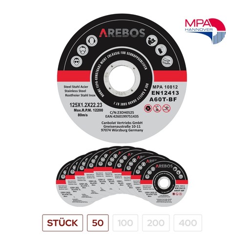 Arebos trennscheiben 125mm - arebos, x