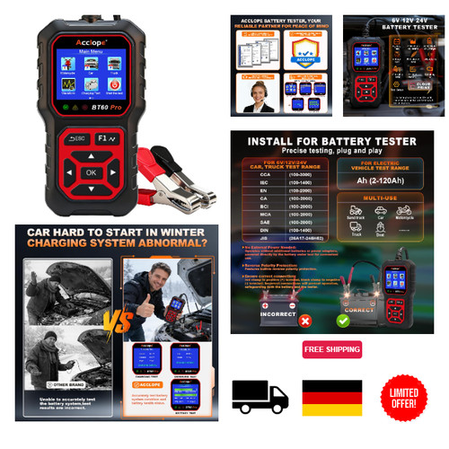 Bt60 pro autobatterie tester - autobatterie,