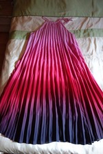 Damen Kleid Gr. 46, Body Flirt, mehrfarbig, Plissee, mit Unterfutter