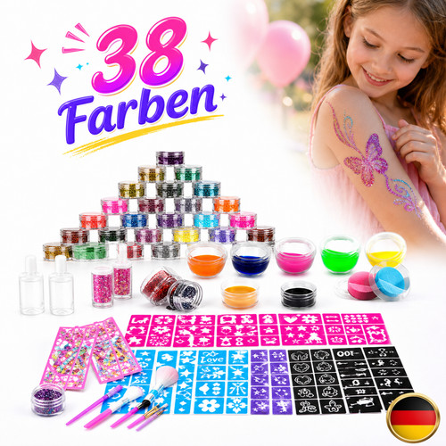 150 schablonen glitzer - schablonen, tattoo