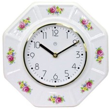 Küchenuhr bunte Blüten