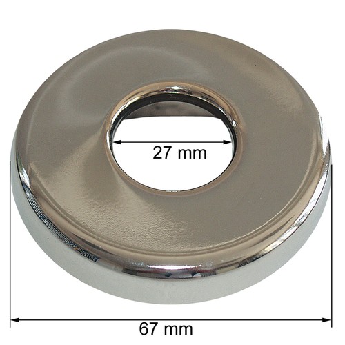 Hahnrosette messing verchromt - hahnrosette,