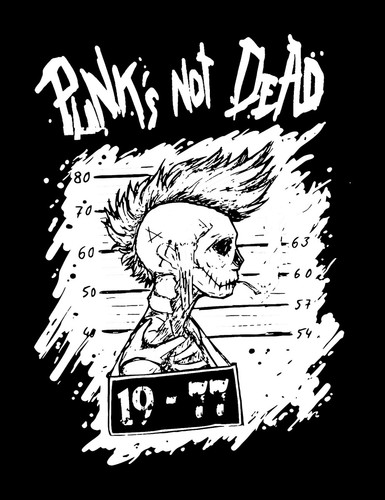 Punks not dead patch - not, /