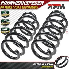 2x Federn Fahrwerksfeder Hinterachse L + R für Renault Clio IV BH Schrägheck