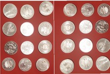 24x10 Euro Silbermünzen 925