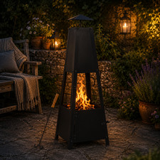 Feuerstelle stahl schwarz - feuerstelle,