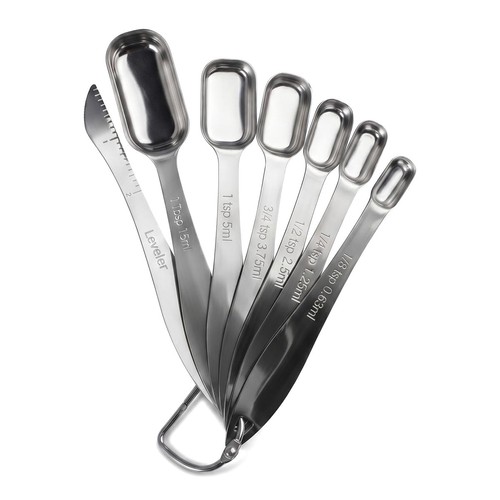 Edelstahl messlöffel set - edelstahl,