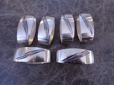 WMF Heidelberg große Serviettenringe für 6 Personen versilbert TOP!