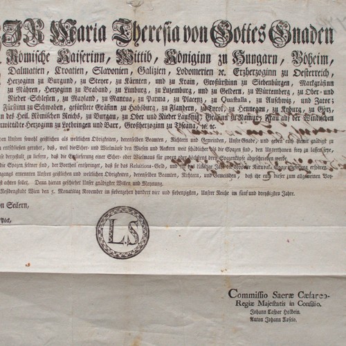 Erlass maria theresia - erlass,