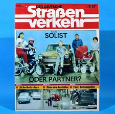 Der Deutsche Straßenverkehr 9/1987 MZ ETZ 250 Peugeot HP 500 Haff Wolgast M6