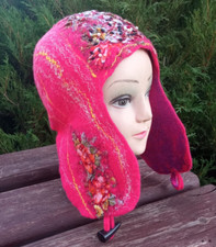 Damen gefilzte koralle