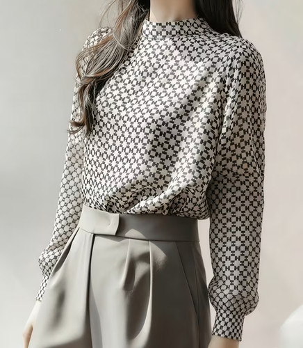 Bluse damen neu gemustert - bluse,
