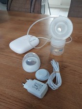 Philips Avent Akku Milchpumpe Brustpumpe mit Abfüllbechern