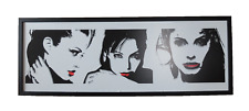 Wandbild - 3 Ladies - Druck Frauenportrait  36cm x 98cm