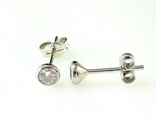 925 Silber Kelch Ohrstecker  1