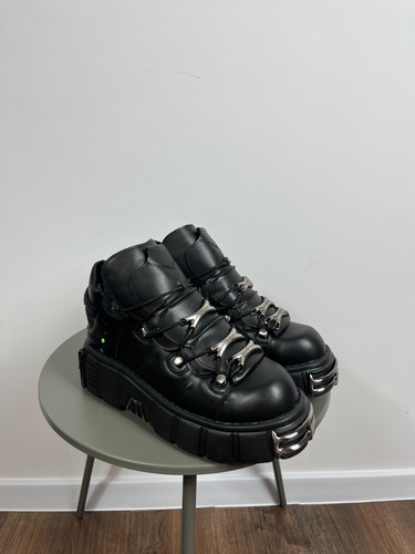 Chunky schwarz plateau stiefel - schwarz,