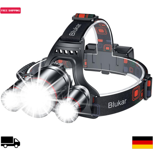 Blukar stirnlampe led 8000 - led,