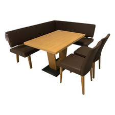 Elro Eckbankgruppe Modell Trendline 350 Wildeiche Natur Bezug Kunstleder Braun