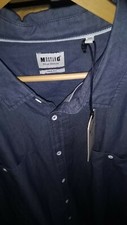 Mustang Jeanshemd Gr. 3XL in Blau / Hemd / Jeans