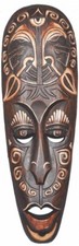 Maske SENGE 50 cm, Holz-Maske aus Bali, Wandmaske, Wand-dekoration