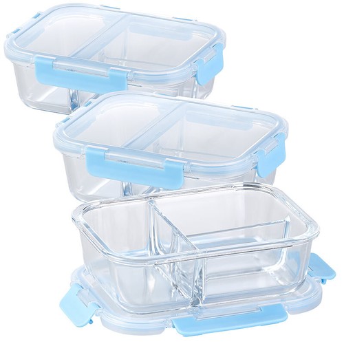 3er set glas frischhaltedosen - 3er-set, glas-frischhaltedosen