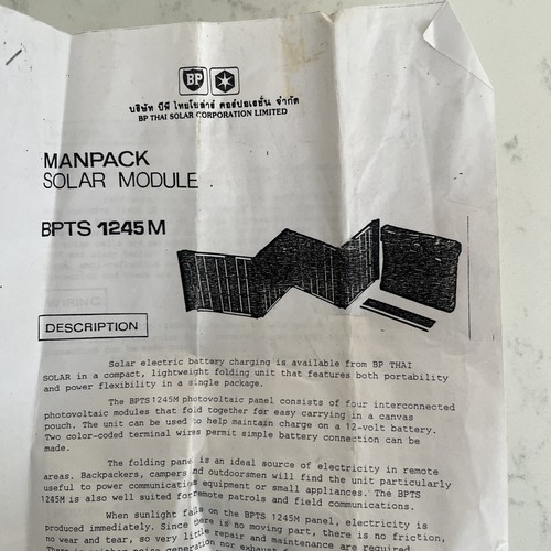 Man pack solarmodul - -, bp