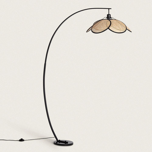 Stehlampe rattan bogen nirvana - rattan,