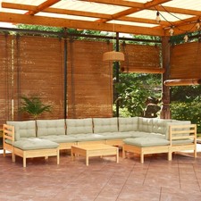 10-tlg. Garten-Lounge-Set mit