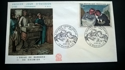 Frankreich 1966 fdc daumier - frankreich,