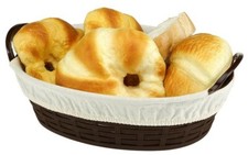 Korb mit Baumwollfutter für