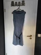 Blau Weißes Strickkleid