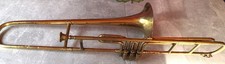 Rare antike Ventilposaune Schubventilen  Cauwelaert 1824-1924 Posaune Trombone