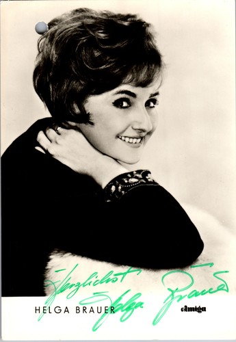 Original autogramm helga - autogramm,
