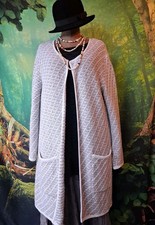 Deerberg XL 46 48 50 Strickjacke Strickmantel Cardigan Wollmantel Schurwolle