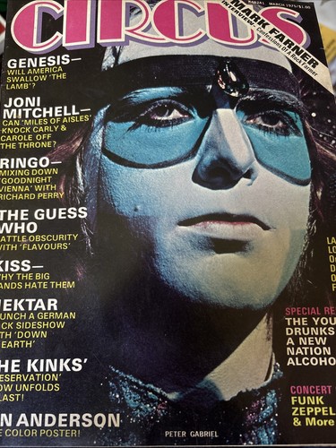 Circus magazine march 1975 - magazine,