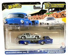 Hot Wheels Mercedes Benz 300 SL Blaues Wunder Team Transport 1:64 Modellauto #70