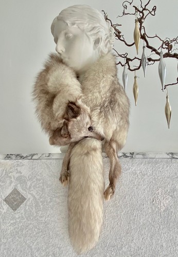 Echtpelz fuchs stola kragen - echtpelz,