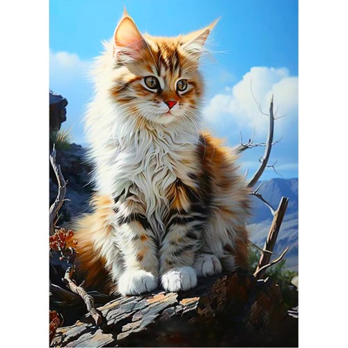 Diamond painting katze - diamond,